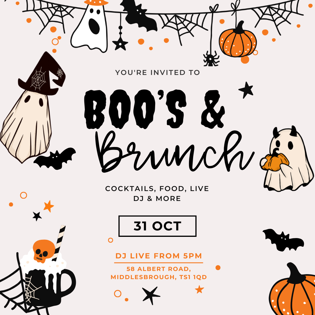 Orange Black Illustrative Halloween Party Invitation Flyer (Facebook Post (Square)) (1)