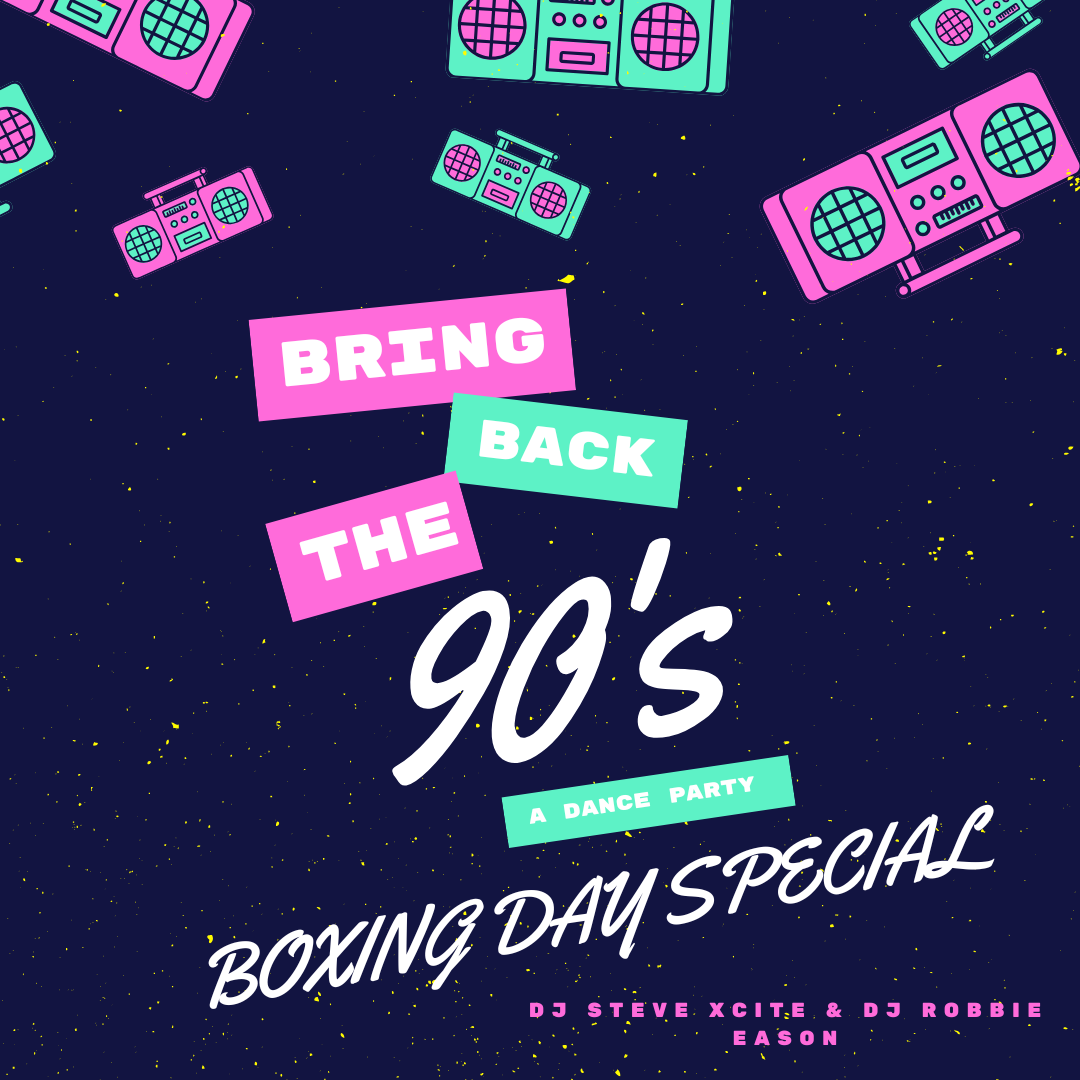 90's Boombox Dance Party Flyer (Facebook Post (Square))