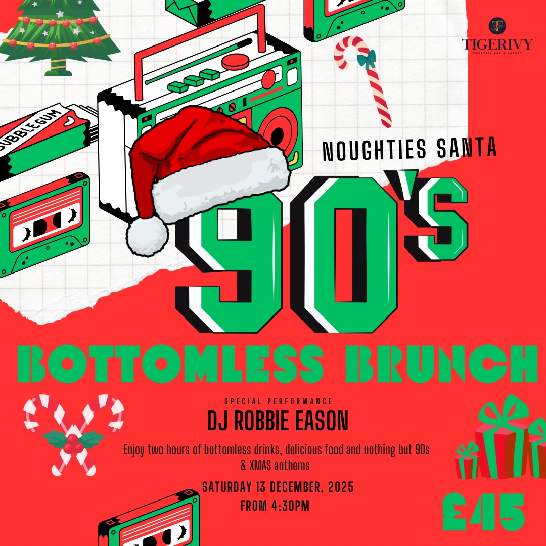 Yellow Colorful Retro Style Ninety's Party Poster (Instagram Post)